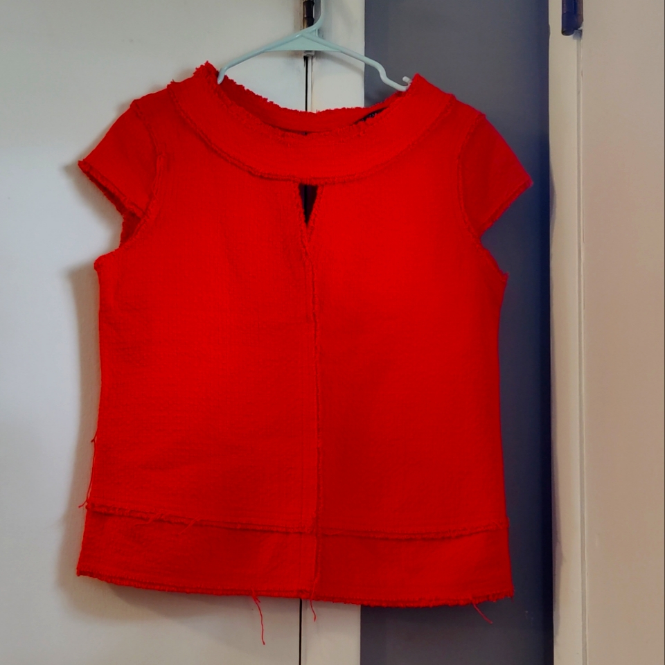 Zara Basic Boho Style Medium Top